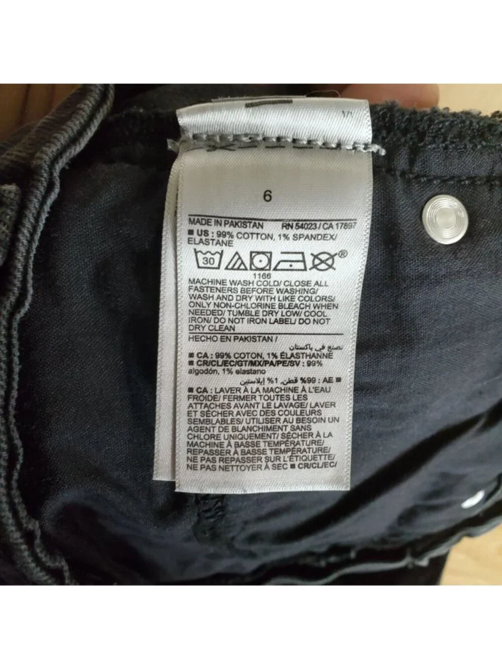 Old Navy Shorts Womens Size 6 Black High-Rise OG Straight Jorts *Read*
